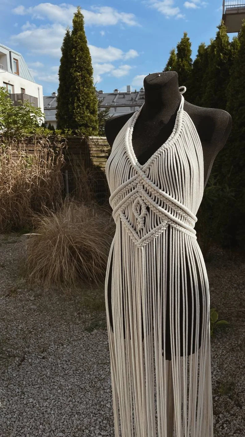 Beautiful Macrame Gown For Women - Leechoo